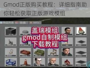 Gmod正版购买教程：详细指南助你轻松获取正版游戏模组