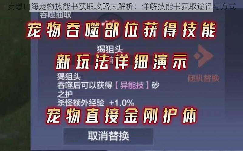 妄想山海宠物技能书获取攻略大解析：详解技能书获取途径与方式