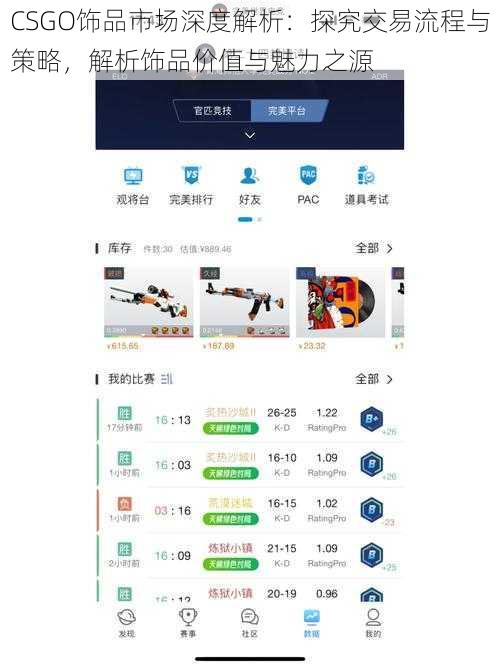 CSGO饰品市场深度解析：探究交易流程与策略，解析饰品价值与魅力之源